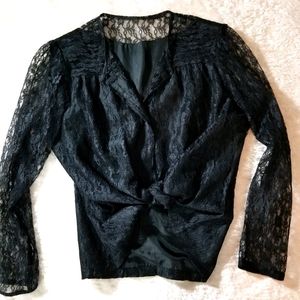 Black Lacey Top